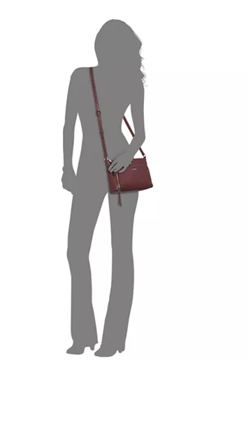 calvin klein lily saffiano leather crossbody